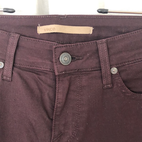 VINCE. skinny leg pants with zippers size 26 NWOT - Picture 4 of 16